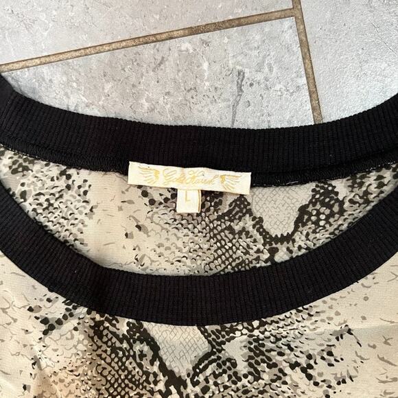 Gold Hawk snakeskin blouse - Picture 5 of 6